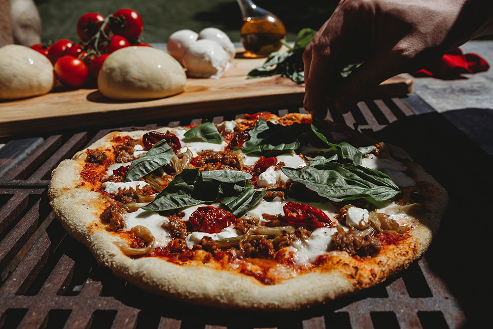 Outdoor Oven Pizzas